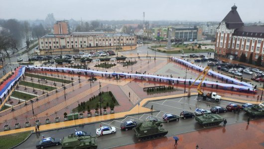 В Гусеве прошел автопробег в поддержку участников СВО