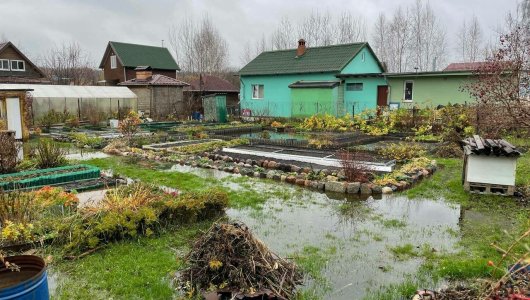 В садовом товариществе «Лазурное» в Гурьевском районе продолжаются проблемы с заливом