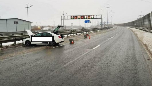 Дорога превратилась в каток! Автомобиль вел себя, как бильярдный шар! Подробности ДТП на окружной в Калининграде