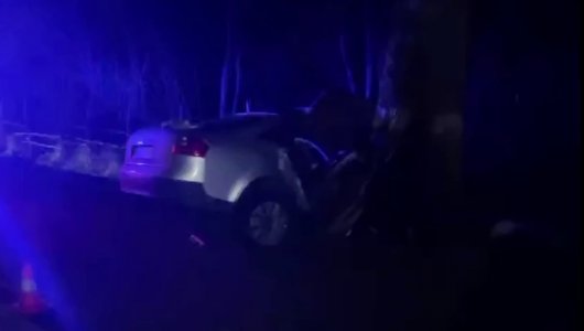 Страшное ДТП: в Калининградской области машина влетела на скорости прямо в дерево. Есть пострадавшие