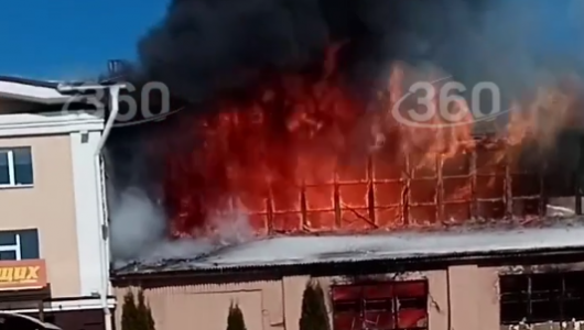 В Пензенской области произошел пожар в торговом центре (ВИДЕО)