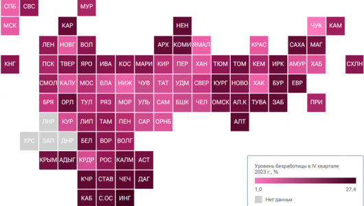 Стало известно, какое место в рейтинге регионов по уровню безработицы заняла Калининградская область