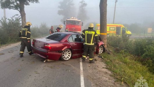 В Гурьевском районе произошло ДТП. Пострадал водитель и пассажир (ВИДЕО) 