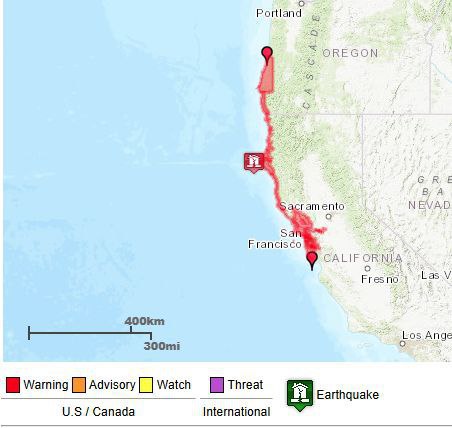 Срочная новость: в Калифорнии произошло мощное землетрясение, объявлена угроза цунами