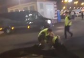 Завирусилось видео безуспешного штурма автомобиля: Как пьяный фанат сражался против охраны группы «Корни»