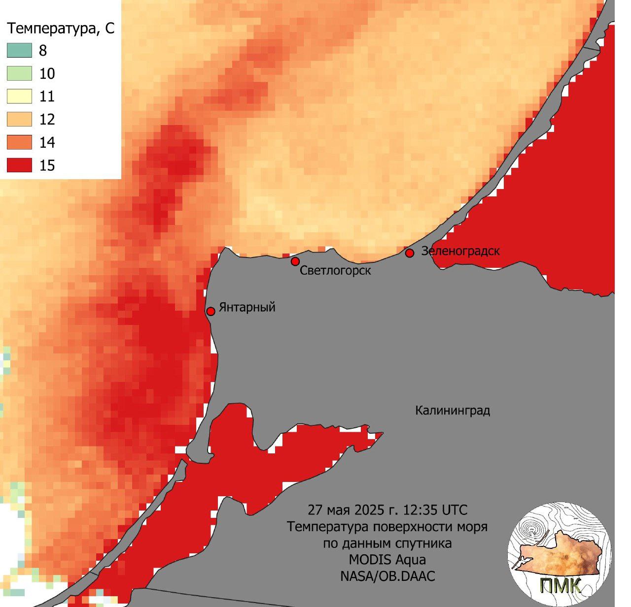 Температура воды в Балтийском море когда прогреется вода в Балтийском море