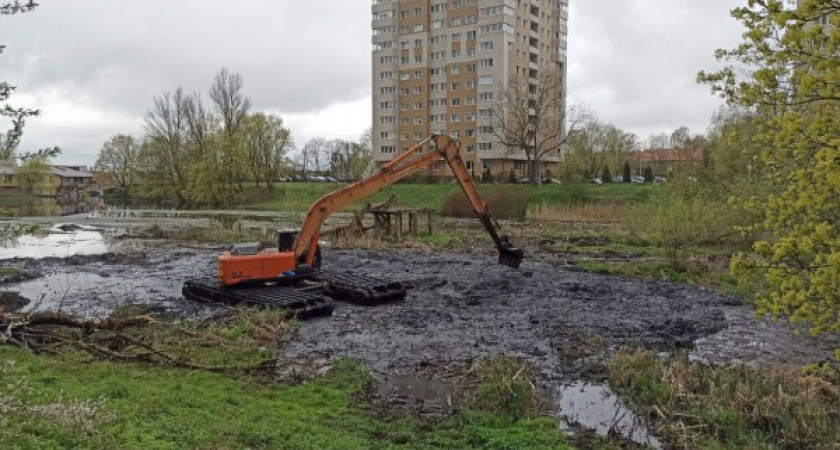 «Колоссальный» объем ила прервал очистку Ялтинского пруда