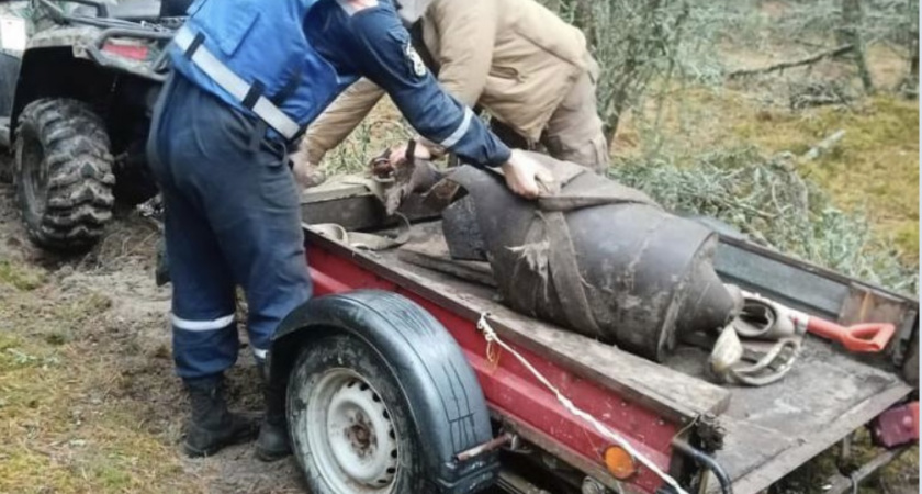 На Куршской косе нашли авиабомбу, которая пролежала под землей более 77 лет 