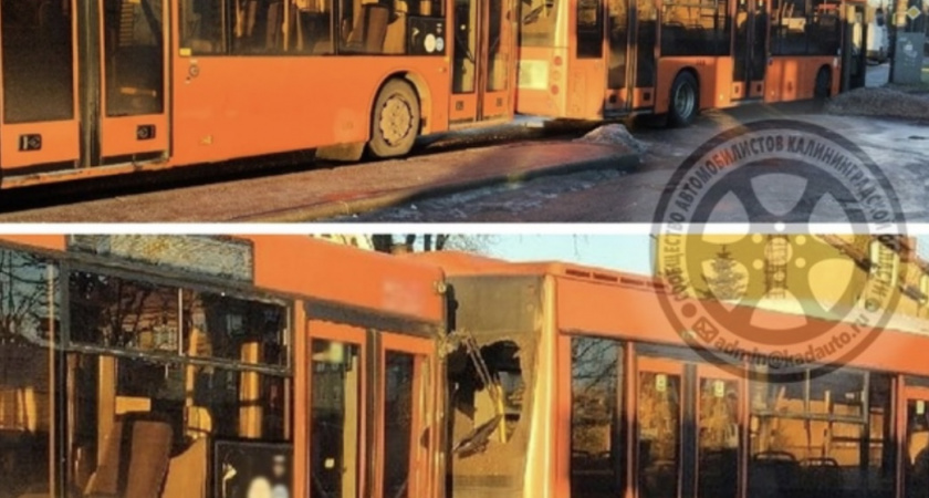 В Чкаловске утром в субботу столкнулись два городских пассажирских автобуса