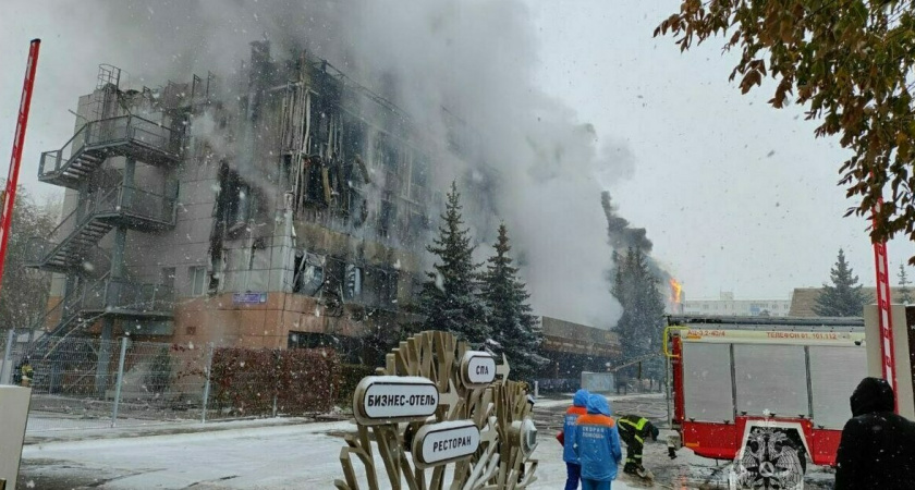 В Татарстане произошел пожар в элитной гостинице Kamarooms (ВИДЕО)