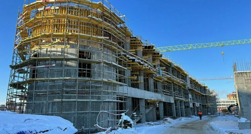 Строительство учебного корпуса БФУ в Калининграде почти завершено
