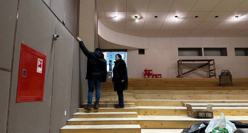 В Калининграде завершают ремонт концертного зала Дома искусств.
