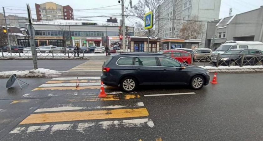 В Калининграде машина снесла школьника прямо на пешеходном переходе