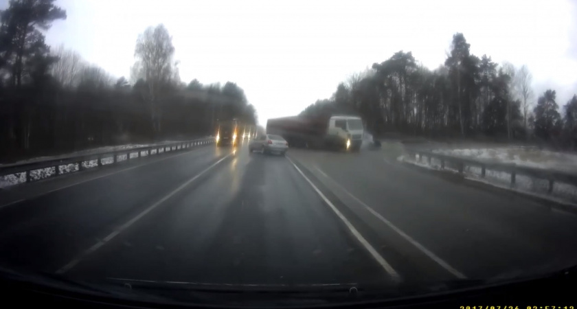 Момент смертельного ДТП под Черняховском (ВИДЕО)