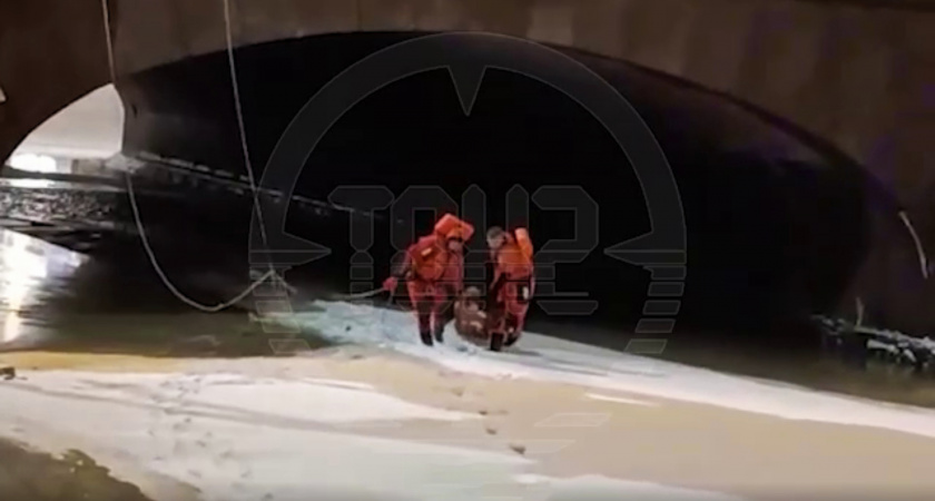 Чудовищный плен: из ледяной реки в Петербурге спасатели достали женщину (ВИДЕО)