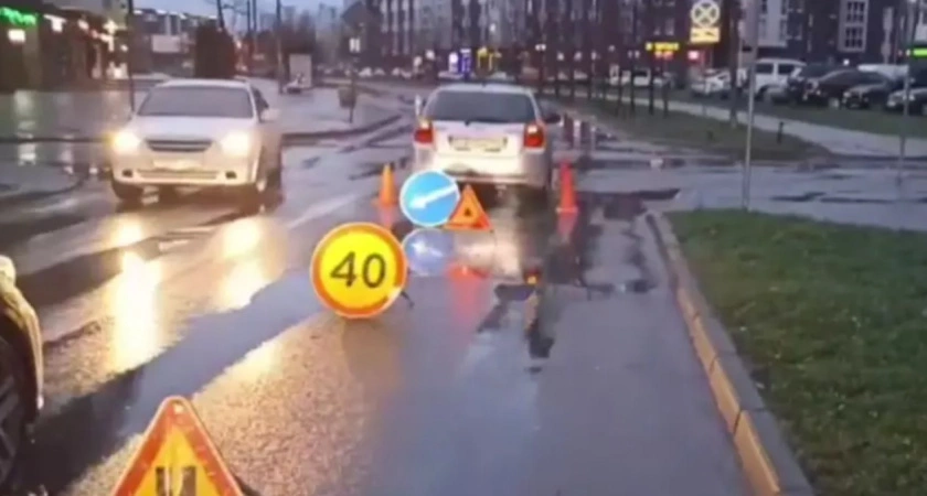 Фото к статье: В Калининграде снова сбили пешехода на «зебре»