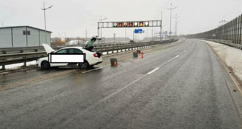 Дорога превратилась в каток! Автомобиль вел себя, как бильярдный шар! Подробности ДТП на окружной в Калининграде