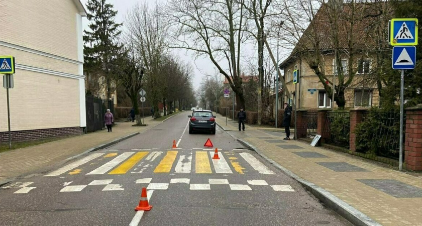Водитель снес ребенка прямо на пешеходном переходе. ДТП в Зеленоградске