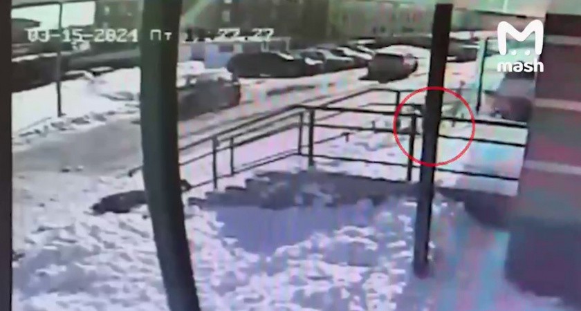 В Альметьевске огромная гора снега рухнула с высоты прямо на женщину с малышом. Подробности и последствия (ВИДЕО)