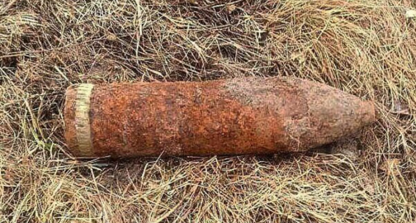 Житель Петергофа на прогулке нашел 122 мм артиллерийский снаряд времен ВОВ