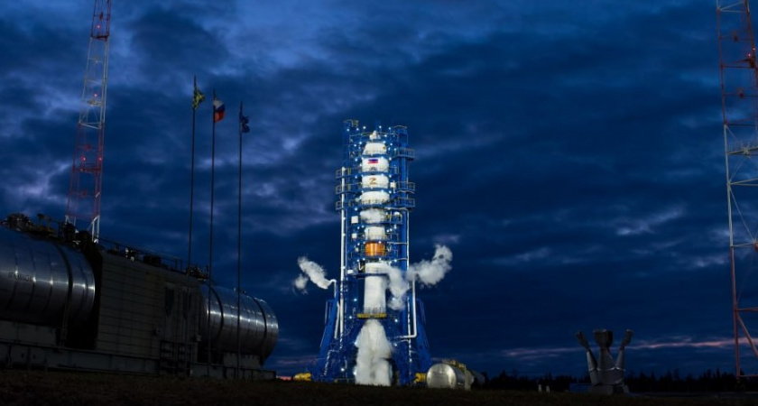 Какой необычный атмосферный феномен удалось запечатлеть сегодня на камеру после запуска ракеты «Союз» (ФОТО)