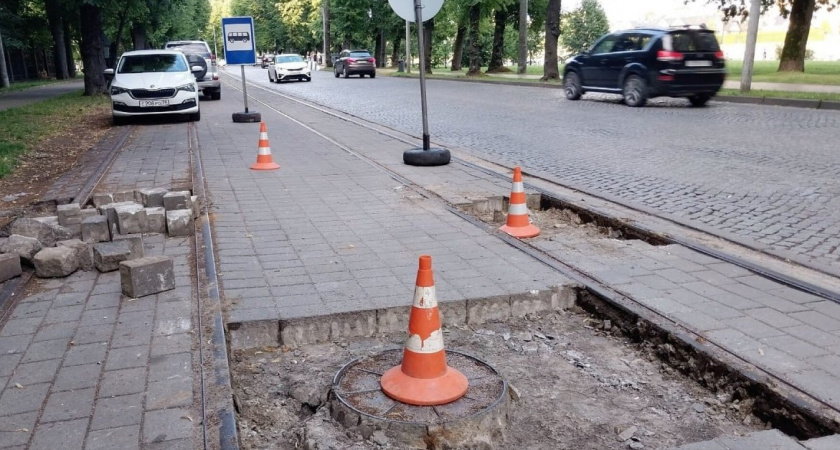 На улице Тельмана в Калининграде начался ремонт. Об ограничениях и изменениях