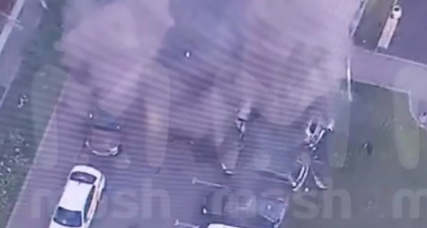 Момент взрыва внедорожника в Москве попал на камеру. Появились новые подробности произошедшего (ВИДЕО)