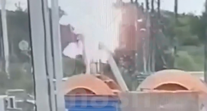 Причина отключения света во всем Приморье попала на кадры (ВИДЕО) 