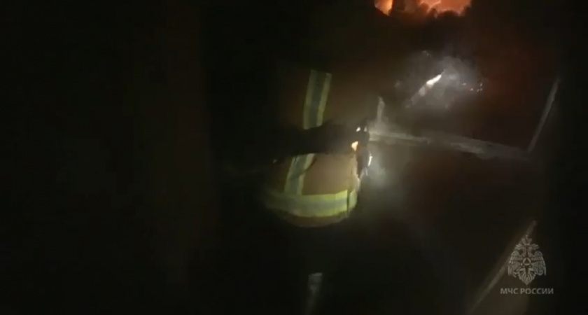 В Калининграде ночью произошел пожар