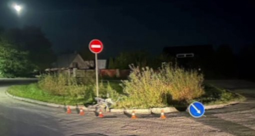 Погоня за несовершеннолетним мотоциклистом в Черняховске закончилась аварией