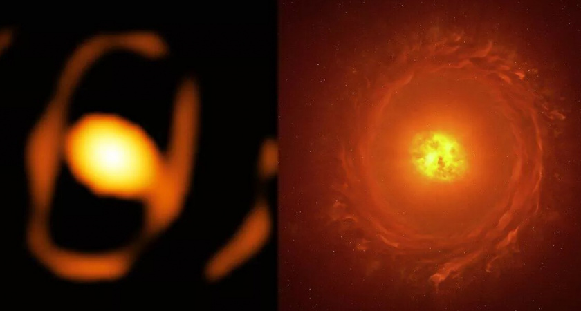 Исторический прорыв: получен первый детальный снимок угасающей звезды в далекой галактике