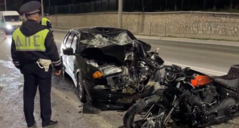 Трасса Калининград-Знаменск: ДТП с участием мотоциклиста и Mercedes закончилось госпитализацией