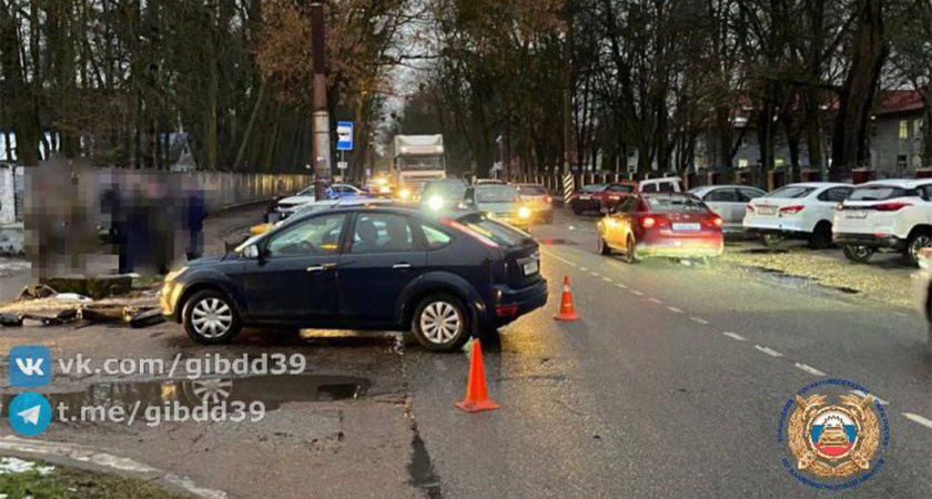 Не захотел уступить дорогу: в Калининграде самокатчик попал под колеса автомобиля