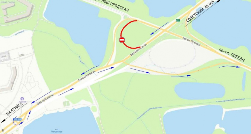Съезд с окружной на проспект Побед закроют на 9 месяцев: в чем причина