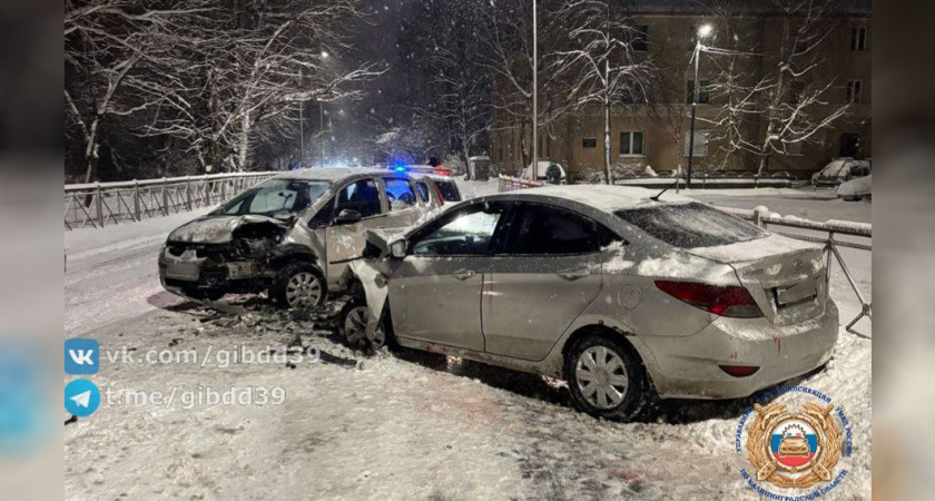 Утро началось не с кофе: на Куйбышева в Калининграде произошла жесткая авария с пострадавшими
