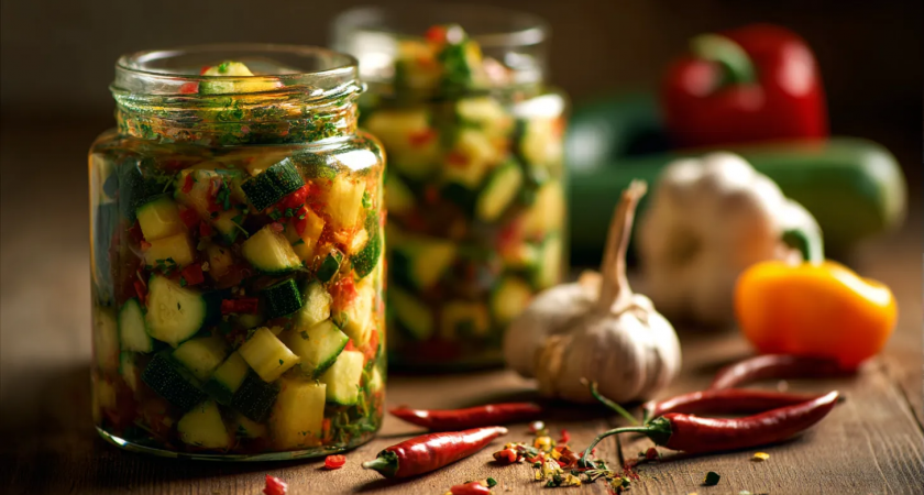 Вся семья просит ещё: острый салат «Огонёк» из кабачков — летний вкус в каждой ложке