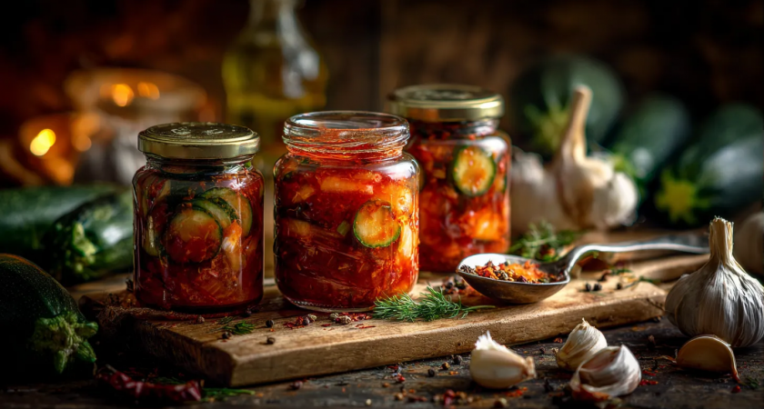Легко и вкусно: кабачковый салат с морковью и луком — съедается за зиму полностью
