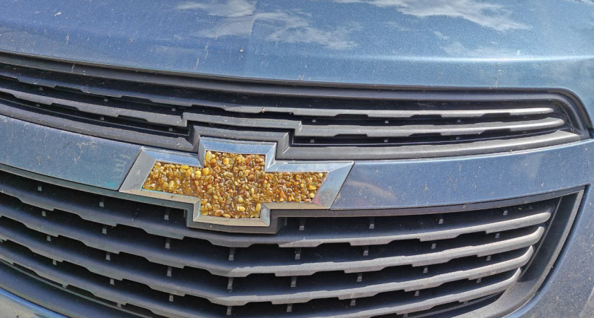 В Советске водитель затюнинговал Chevrolet янтарём — жители спорят, гордость это или расточительство