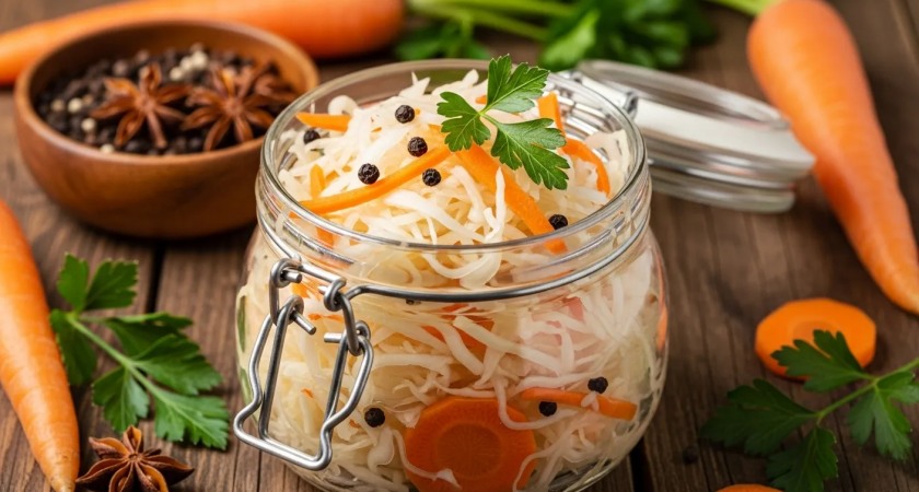 Маринованная капуста за 24 часа: лучшая хрустящая закуска к мясу, картошке и просто так