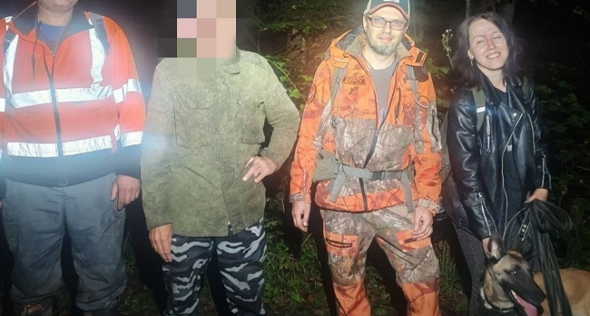 Под Гусевом немецкая овчарка Кали вывела из тьмы заблудившегося мужчину
