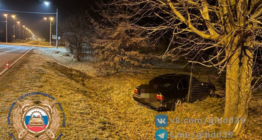 На трассе под Гвардейском иномарка сошла с дороги: девятилетний ребенок госпитализирован