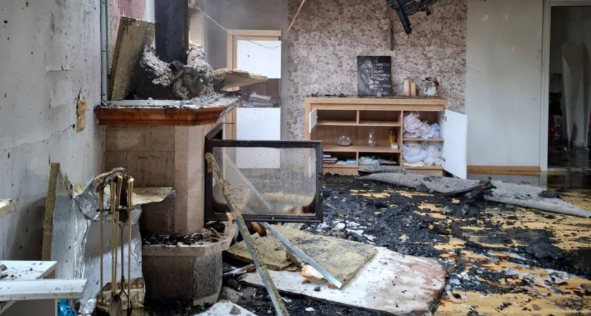 В Гурьевском округе сгорела мансарда: пожарные спасли дом от полного уничтожения