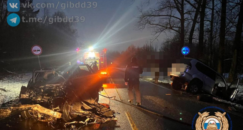 Смертельное ДТП на трассе Советск-Гусев: при лобовом столкновении погиб водитель 