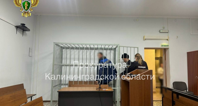 В Гурьевском районе мужчина ударил полицейского при задержании и отправился под стражу