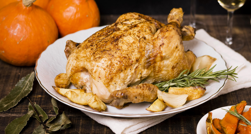 Запах праздника из духовки: на Говый год всегда готовлю курицу с апельсинами, ради которой гости забывают про салаты