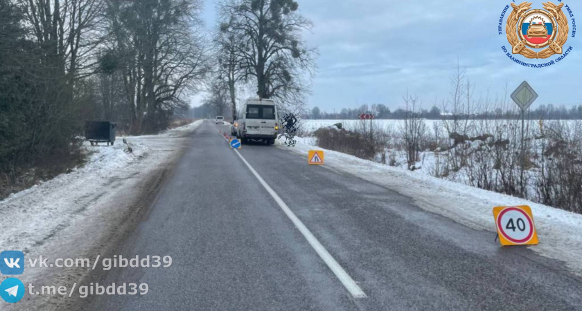 Под Полесском в ДТП легковушки с микроавтобусом пострадал водитель