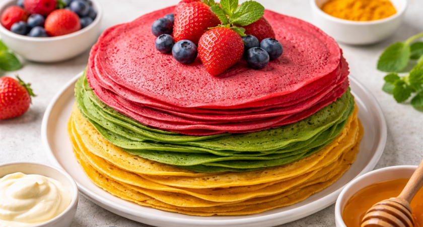 Как сделать разноцветные блины без химозных красителей - запомните раз и на всю жизнь
