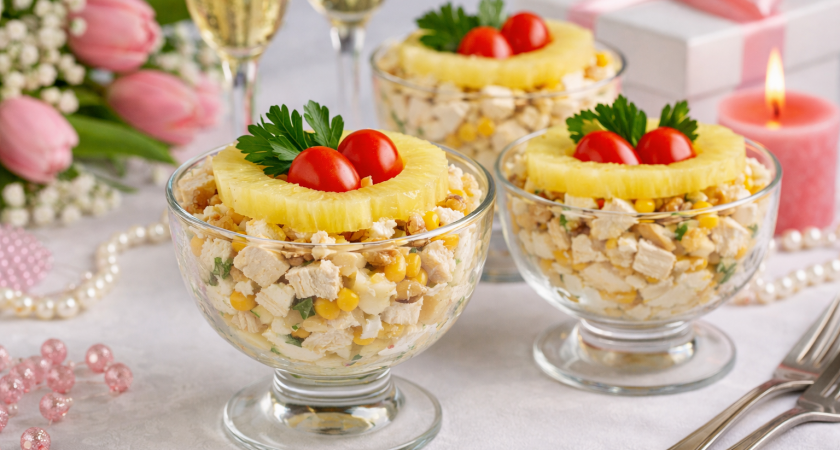 Каждая ложечка — райское наслаждение: салат «Елена» на 8 Марта — все нарезала, смешала и радуюсь