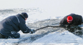 Как спасали провалившегося пол лед на Голубом озере рыбака, интервью очевидца. ( ВИДЕО)