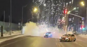 В Южном Бутово неизвестные устроили дрифт с фейерверками (ВИДЕО)
